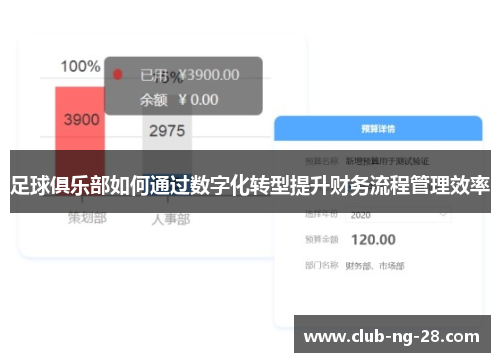 足球俱乐部如何通过数字化转型提升财务流程管理效率
